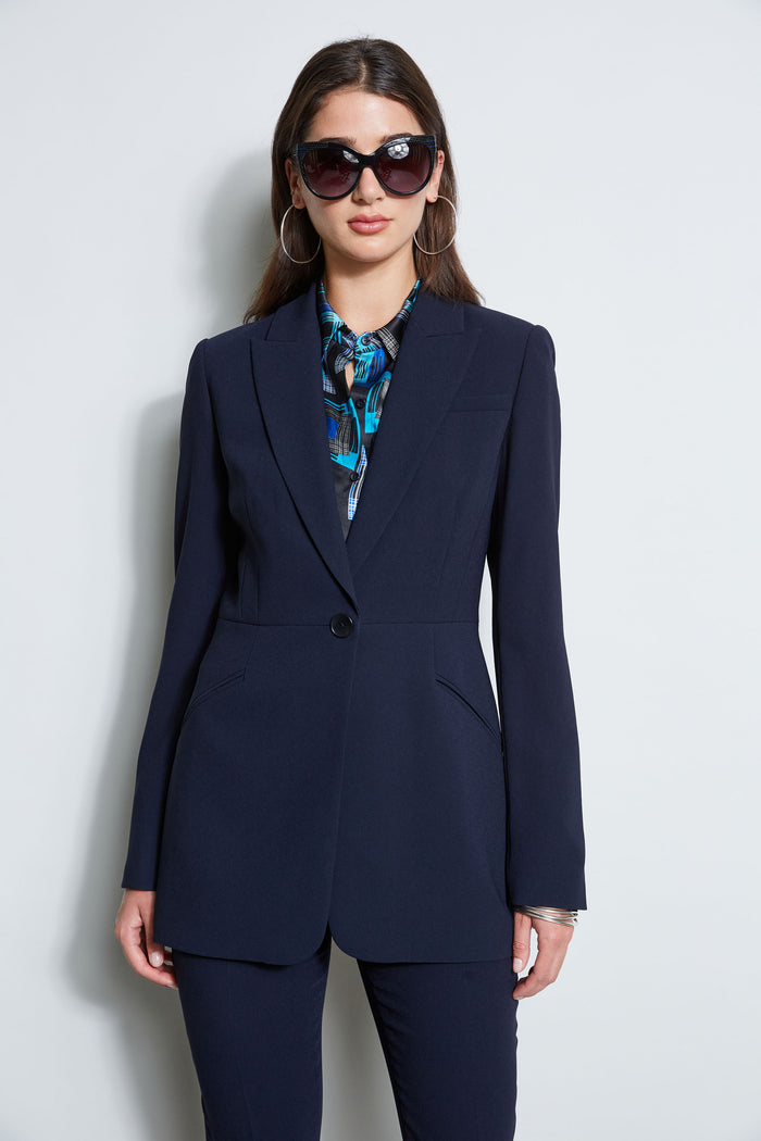 elie tahari Single Button Blazer STARGAZER