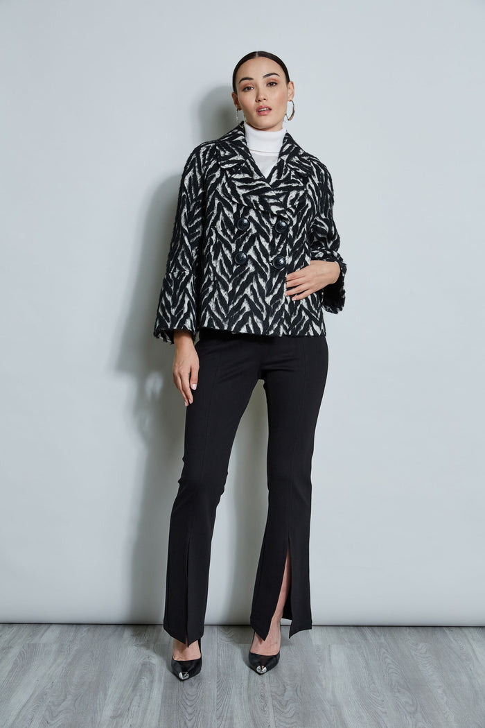 Elie Tahari Sleeveless Satin Front Sweater SNOW