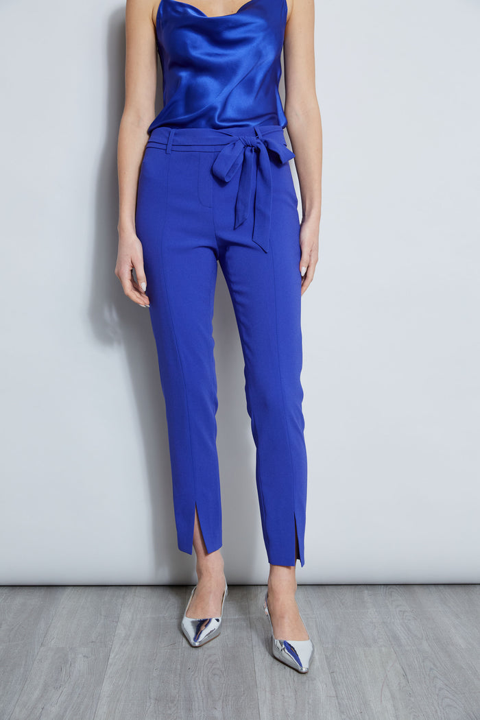 elie tahari Slim Sash Pant LAPIS