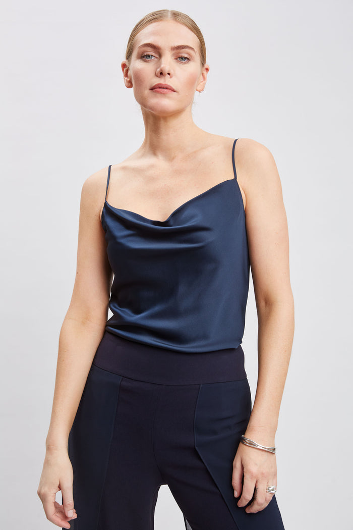 Elie Tahari Stretch Silk Satin Cami STARGAZER