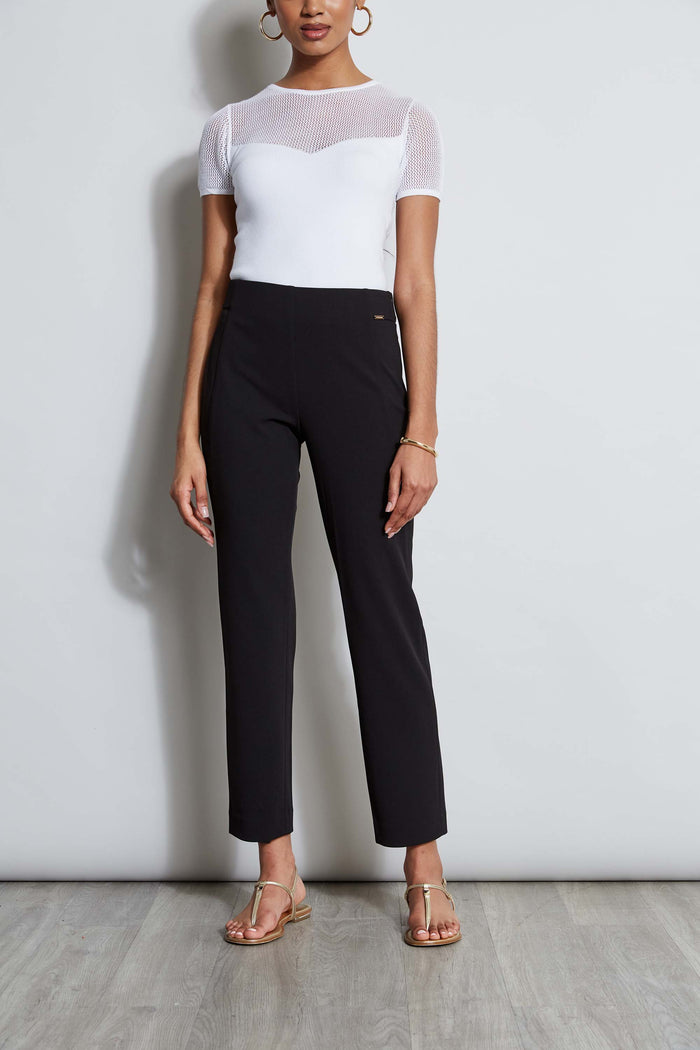 elie tahari T-Tahari Contour Legging BLACK