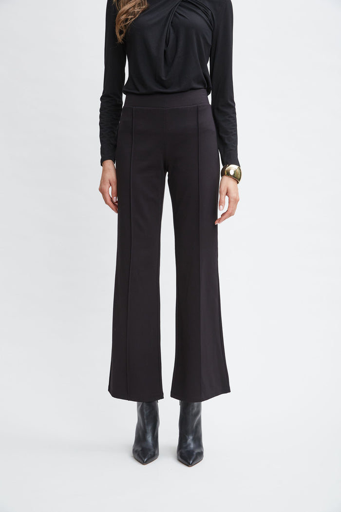 elie tahari T-Tahari Flare Knit Pant BLACK