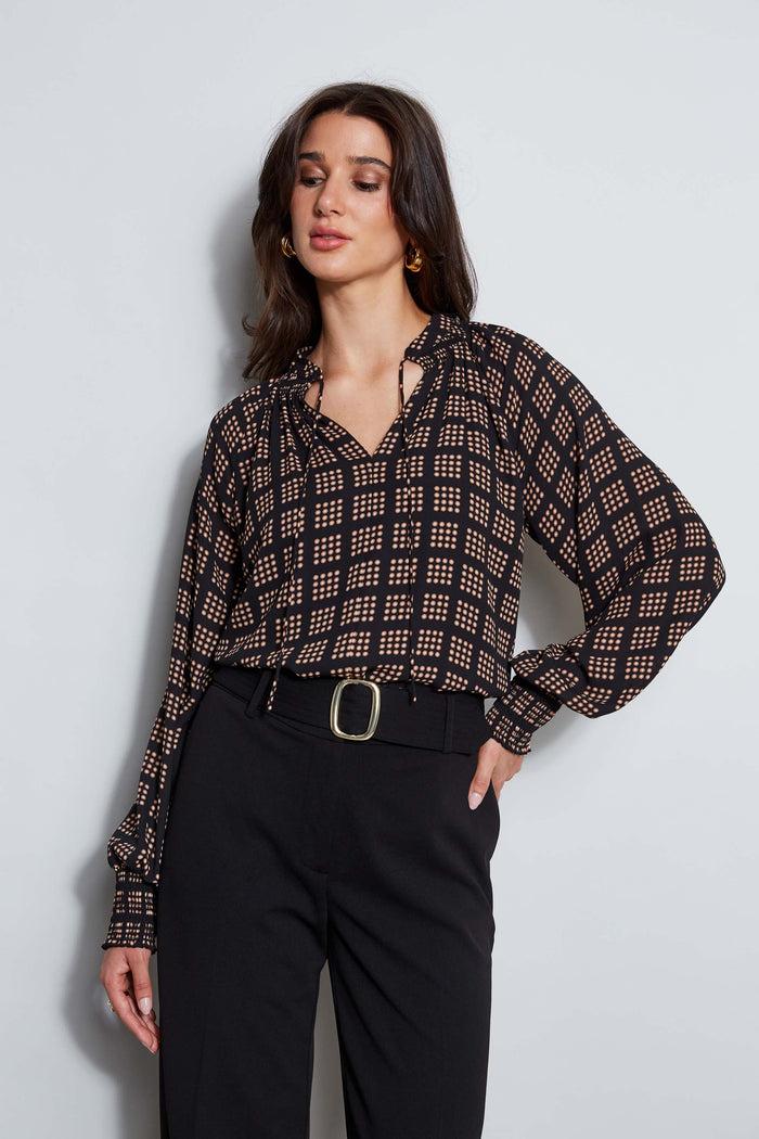 elie tahari T-Tahari Icon Dot Shirt ICON DOT