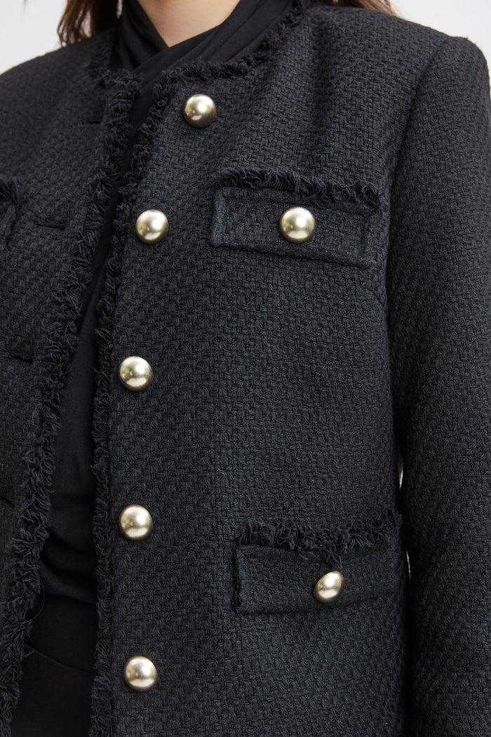Elie Tahari T-Tahari Tweed Jacket BLACK