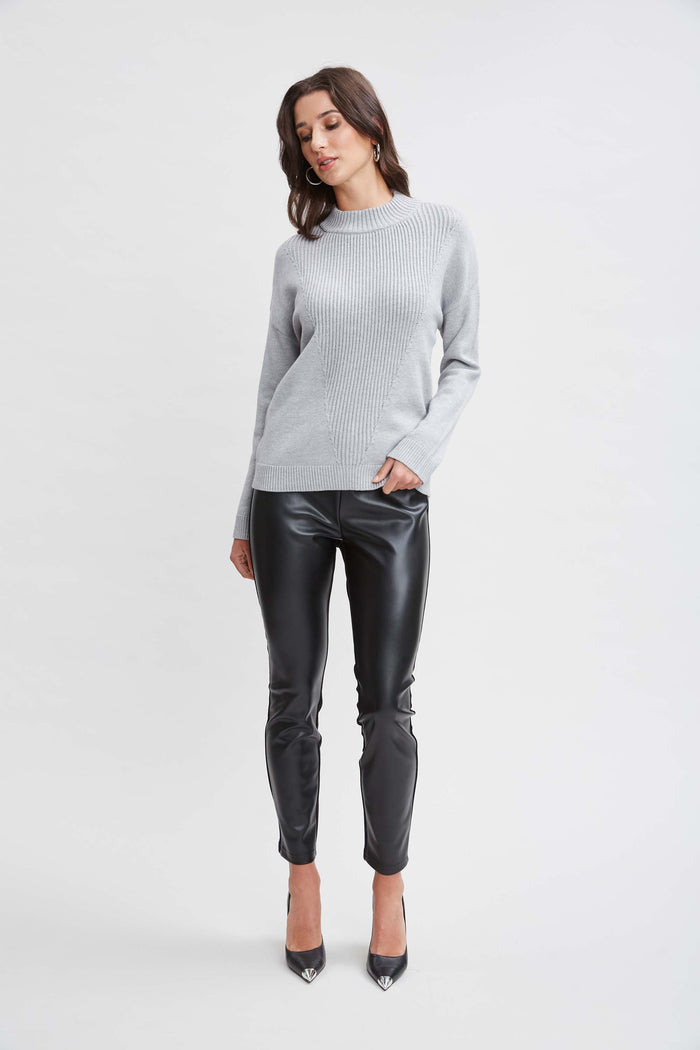 Elie Tahari T-Tahari Vegan Leather Legging BLACK