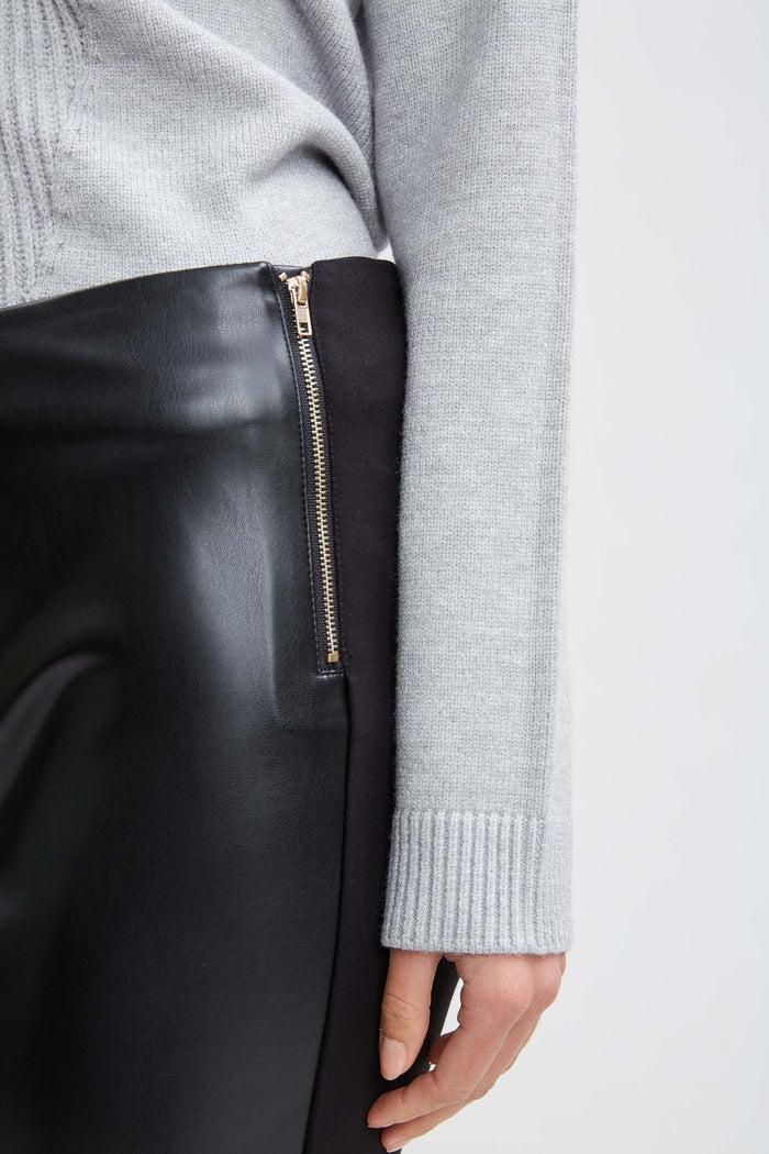 Elie Tahari T-Tahari Vegan Leather Legging BLACK