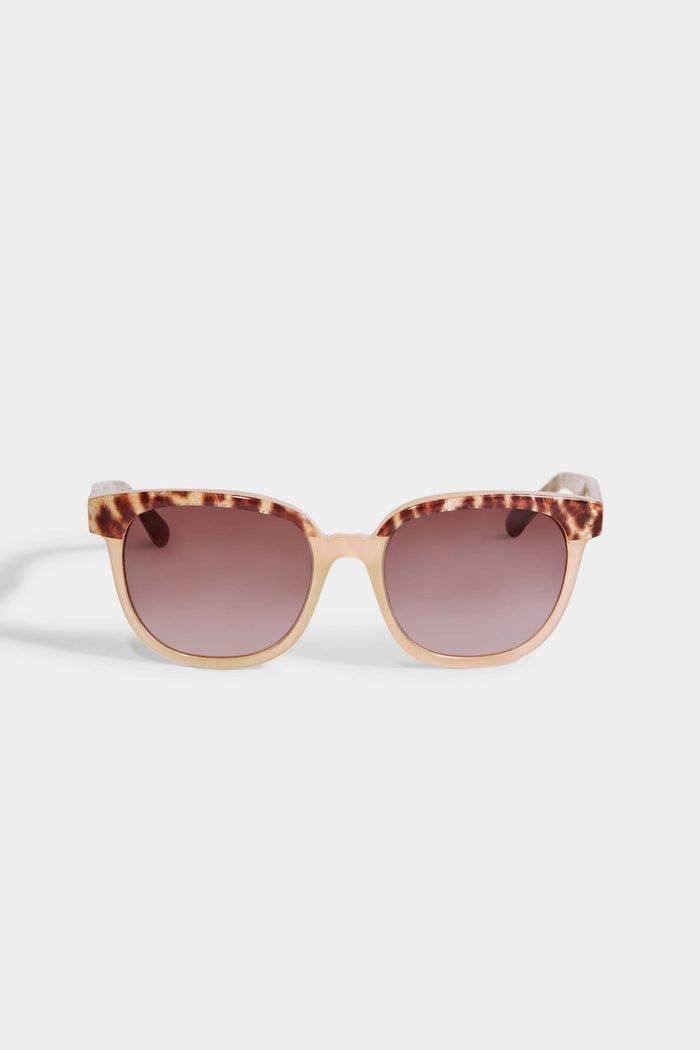 elie tahari Tortoise Trim Sunglasses LEOPARD