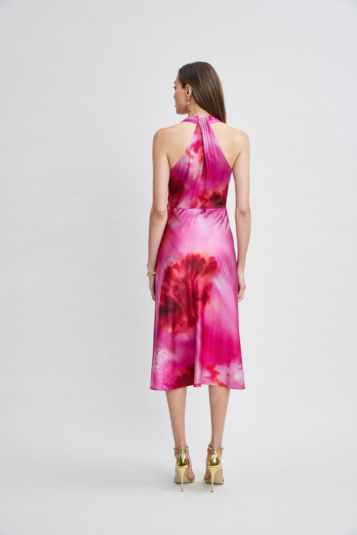 Elie Tahari Venetian Glass Halter Dress MULTI
