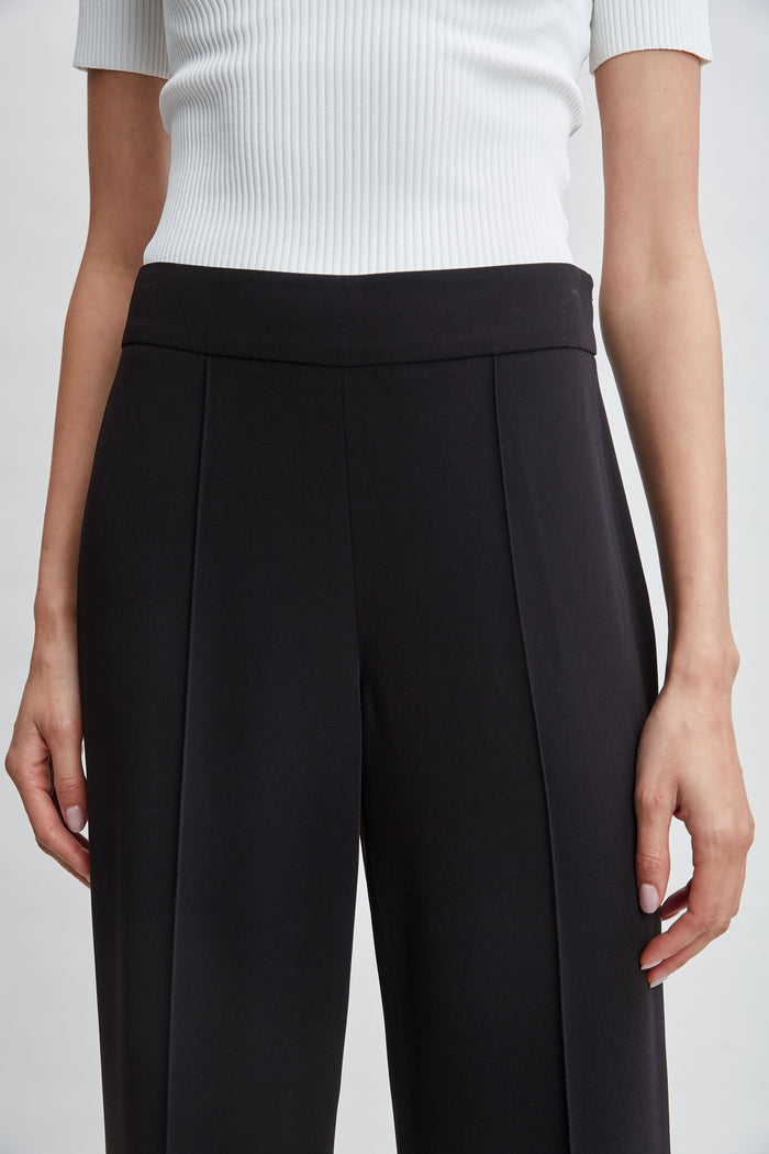 Elie Tahari Wide Leg Slit Pant NOIR