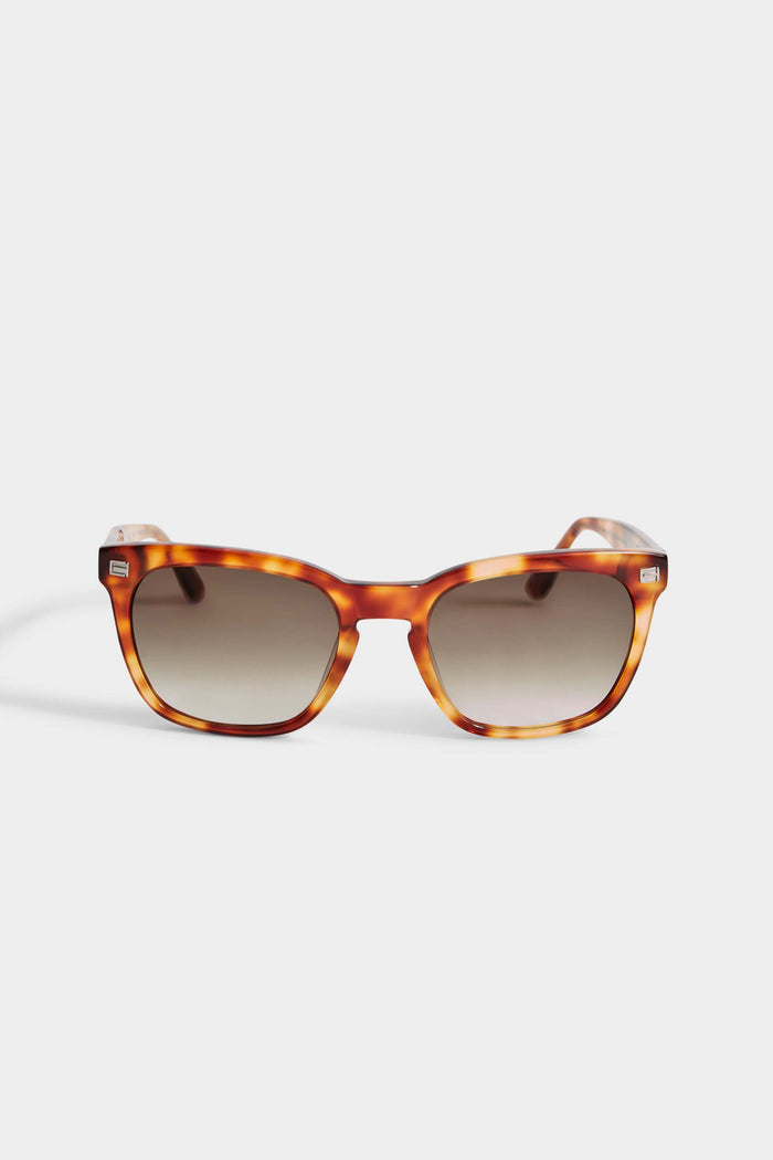 elie tahari Square Tortoise Sunglasses BROWN TORTOISE