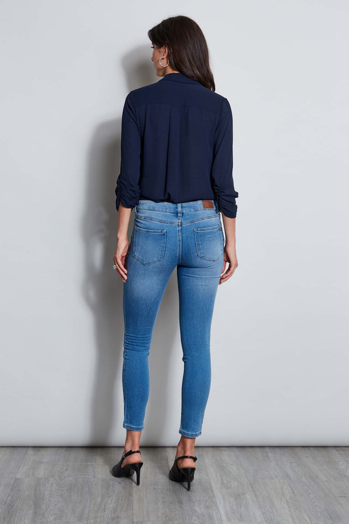 Elie Tahari Tahari 28" Skinny Denim Jeans GLACIER WASH