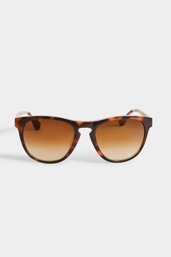elie tahari Tortoise Rounded Sunglasses TOIRTOISE GREEN
