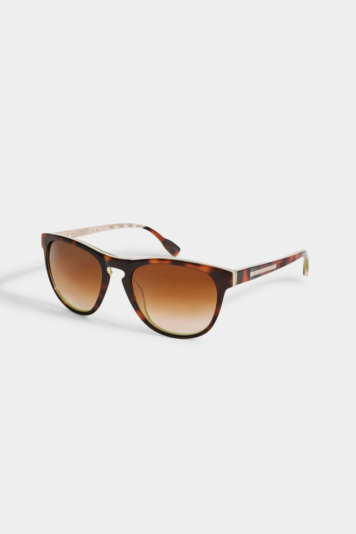 Elie Tahari Tortoise Rounded Sunglasses TOIRTOISE GREEN