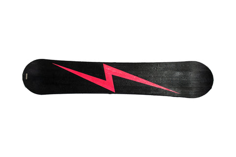 elisabeth weinstock Breckenridge Snowboard Black Matte Neon Pink Snakeskin