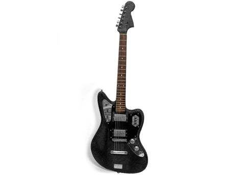 elisabeth weinstock Chicago Fender Jaguar Guitar Black Snakeskin elisabeth weinstock Chicago Fender Jaguar Guitar Black Snakeskin