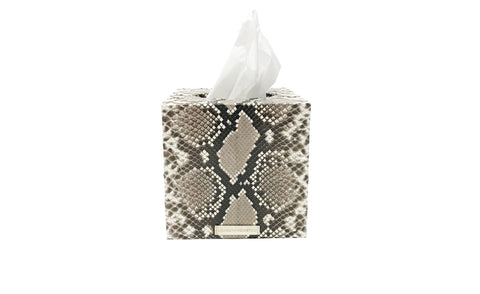 elisabeth weinstock Copenhagen Tissue Box Natural Snakeskin