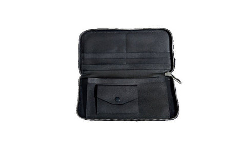 Elisabeth Weinstock Denmark Wallet Black Glazed Snakeskin
