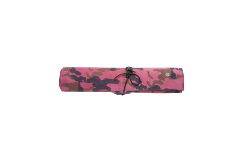 elisabeth weinstock Egypt Travel Backgammon Set Pink Camo Suede