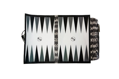 Elisabeth Weinstock Egypt Travel Backgammon Set Static Watersnake