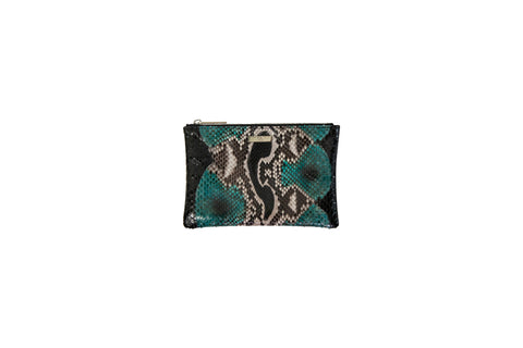 Elisabeth Weinstock Harbor Island Clutch 3 Sizes Gemstone Snakeskin