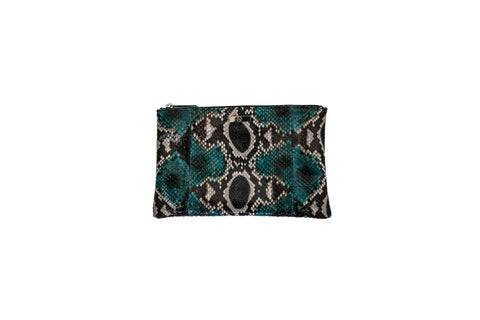 Elisabeth Weinstock Harbor Island Clutch 3 Sizes Gemstone Snakeskin