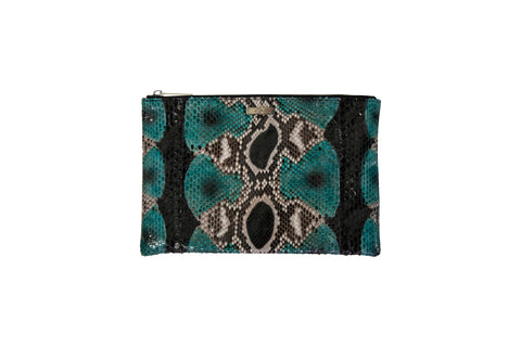 elisabeth weinstock Harbor Island Clutch 3 Sizes Gemstone Snakeskin