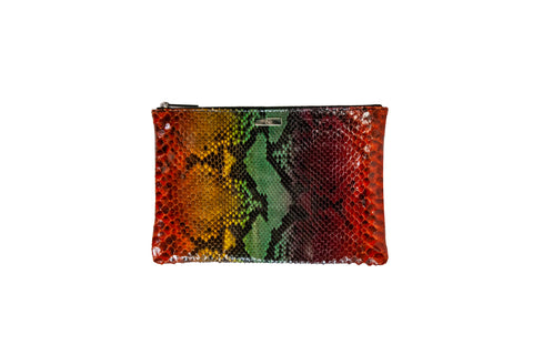 elisabeth weinstock Harbor Island Clutch Large Tie Dye Snakeskin