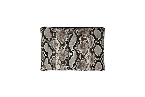 elisabeth weinstock Harbor Island Clutch Natural Snakeskin