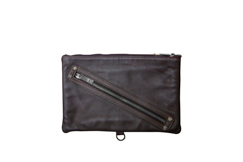 elisabeth weinstock Holland Medium Clutch Brown Leather