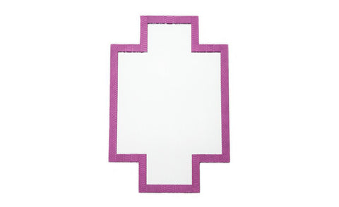 elisabeth weinstock Jerusalem Cross Mirror Pink Snakeskin