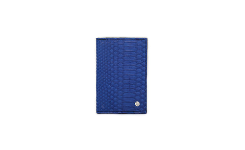 elisabeth weinstock Lugano Passport Case Electric Blue Snakeskin elisabeth weinstock Lugano Passport Case Electric Blue Snakeskin