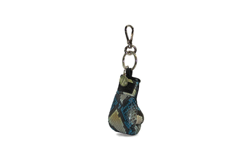 elisabeth weinstock Manila Mini Keychain Blue Sea Snakeskin