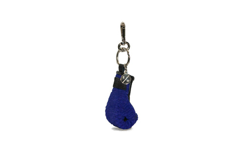 elisabeth weinstock Manila Mini Keychain Purple Suede Snakeskin