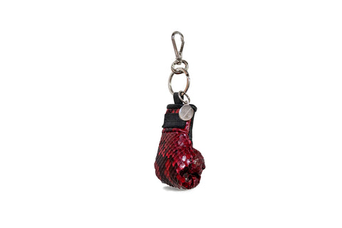 elisabeth weinstock Manila Mini Keychain Red Diamond Snakeskin