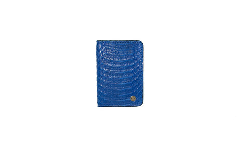 elisabeth weinstock Panama Card Holder Blue Matte Whipsnake
