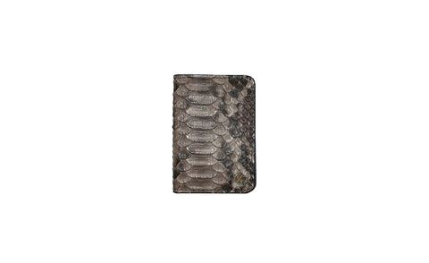 elisabeth weinstock Panama Card Holder Earthtone Snakeskin