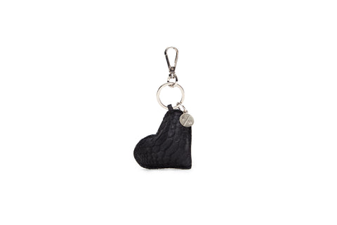 elisabeth weinstock Prague Keychain Matte Black Snakeskin