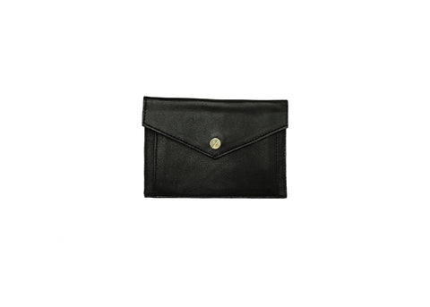 elisabeth weinstock Provence Large Wallet Black Italian Leather