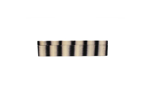 Elisabeth Weinstock Punta Del Este Jewelry Box White Grey Stripe Watersnake