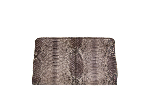 elisabeth weinstock Qatar Clutch Earthtone Snakeskin