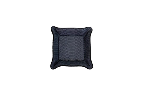 elisabeth weinstock Quebec Travel Valet Small Charcoal Matte Snakeskin elisabeth weinstock Quebec Travel Valet Small Charcoal Matte Snakeskin