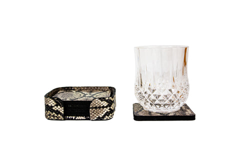elisabeth weinstock Rabat Coasters Natural Snakeskin elisabeth weinstock Rabat Coasters Natural Snakeskin
