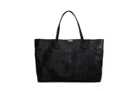 elisabeth weinstock Sydney Large Tote Black Italian Watersnake