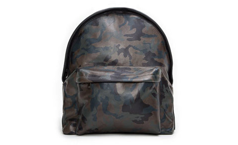 elisabeth weinstock The Andes Backpack Army Green Camo Italian Leather