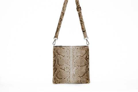 elisabeth weinstock Tokyo Cross-Body Natural Snakeskin elisabeth weinstock Tokyo Cross-Body Natural Snakeskin