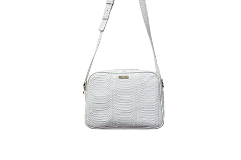elisabeth weinstock Venice Cross-Body White Glazed Whipsnake