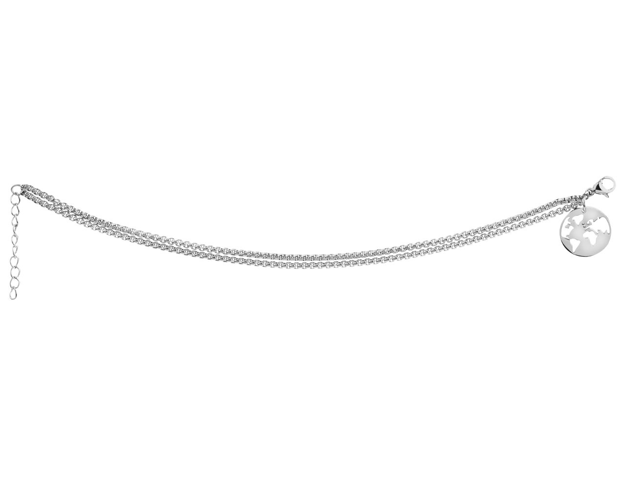 elixa BRANSOLETKA ZE STALI SZLACHETNEJ - KULA ZIEMSKA EL529-1948