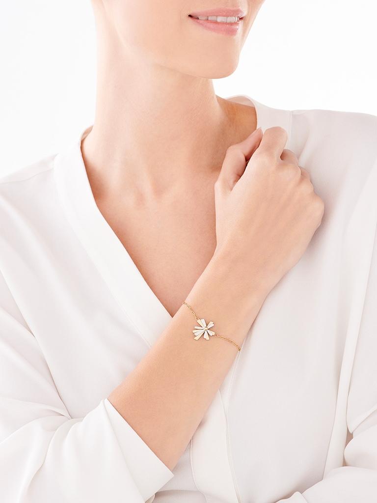 Elixa BRANSOLETKA ZE STALI SZLACHETNEJ - KWIAT EL531-1178