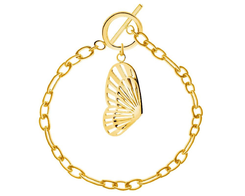 elixa BRANSOLETKA ZE STALI SZLACHETNEJ - MOTYL EL536-3364