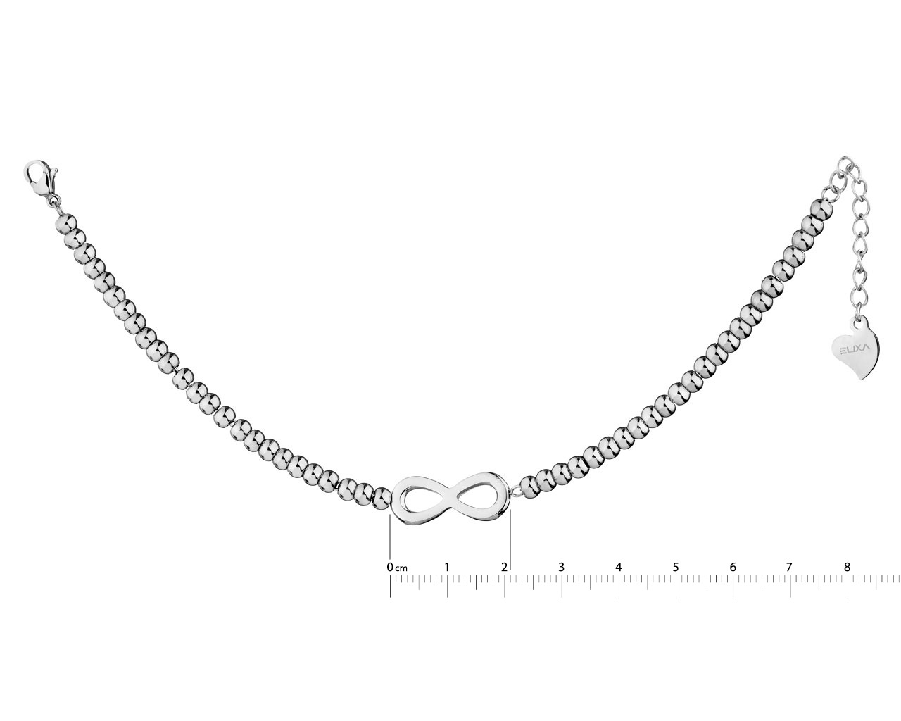 Elixa BRANSOLETKA ZE STALI SZLACHETNEJ - NIESKOŃCZONOŚĆ EL531-5091